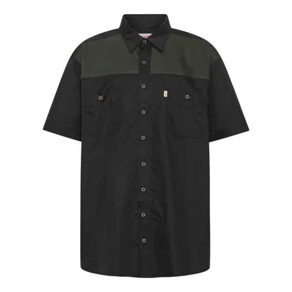 Sort med grønn kontrast