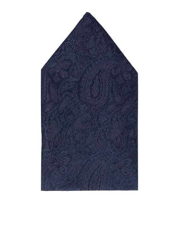 100% silke - mørk marineblå