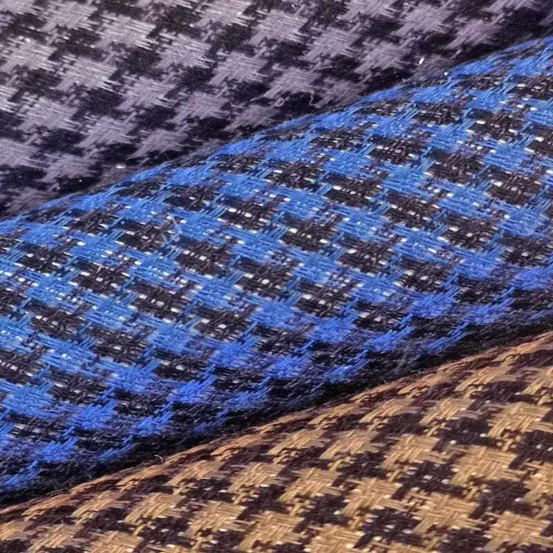 sand/blå/grå houndstooth-mønster