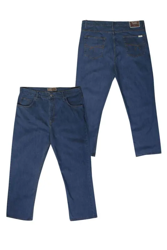Ed Baxter denimblå jeans med stretch (30")