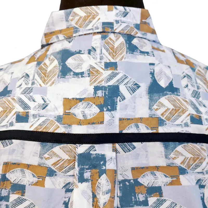 Hvit/blå/Sand - Rygg