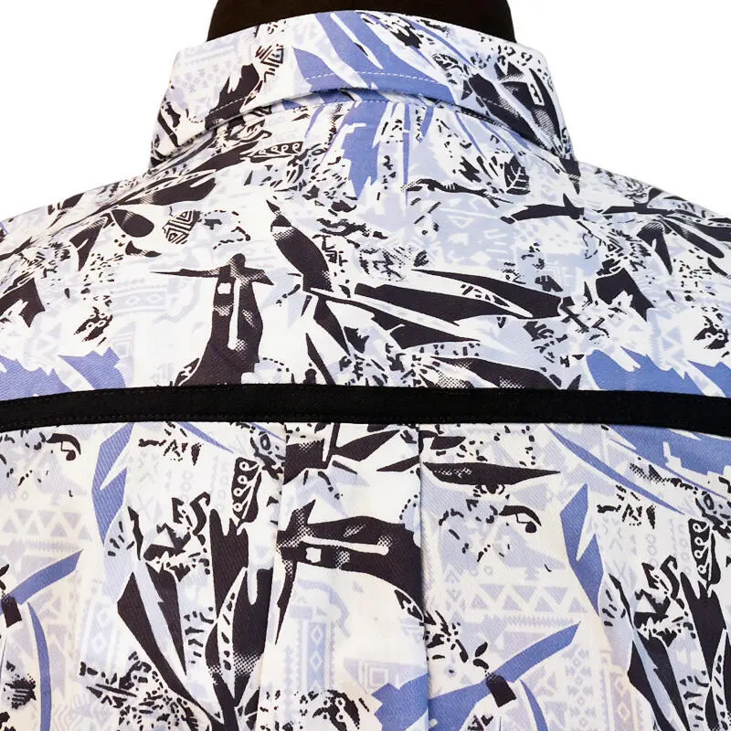 Lyseblå/flerfarget - Rygg