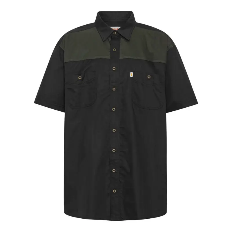 Sort med grønn kontrast