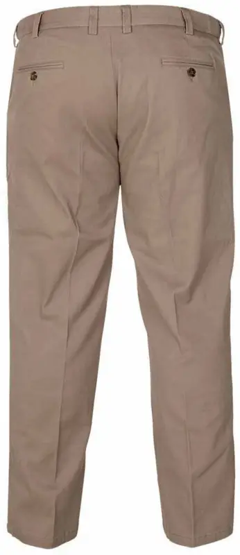 Stone-farget bomullsbukse - bak