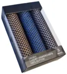 sand/blå/grå houndstooth-mønster
