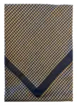sand/blå/grå houndstooth-mønster