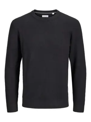 JJERYDER Black Knit Crew Neck