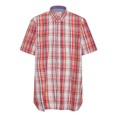 Oransje rutete skjorte (TALL)