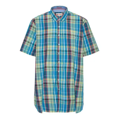 Grønn/blå rutete skjorte (TALL)